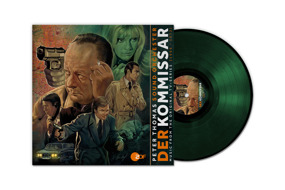 Der Kommissar dunkelgrüne LP